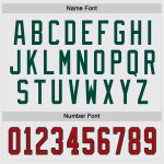 Custom Red Green Hockey Jersey | Personalized White Team Uniform Custom White Red-Green Hockey Jersey - Image 4