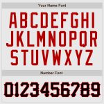 Custom Red Pinstripe Baseball Jersey - Black and Red Authentic Raglan Sleeves Custom White Red Pinstripe Black-Red Authentic - Image 4