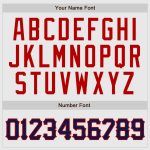 Custom Navy-Red Baseball Jersey with White Red Pinstripes and Authentic Raglan Sleeves Custom White Red Pinstripe Navy-Red - Image 4