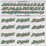 Red White Pinstripe Authentic Baseball Jersey with Kelly Green Raglan Sleeves Custom Design Custom White Red Pinstripe Red-Kelly - Image 5