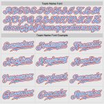 Custom White Red Pinstripe Baseball Jersey with Red-Light Blue Raglan Sleeves - Authentic Design Custom White Red Pinstripe - Image 5