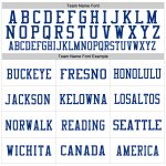 Custom Authentic Throwback Football Jersey in White and Red-Royal Mesh Custom White Red-Royal Mesh Authentic Throwback Football - Image 3