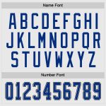 Custom Black and White Hockey Jersey - Personalized Royal-Black Design Custom White Royal-Black Hockey Jersey - Image 4