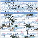 Custom White Light Blue Hawaii Palm Trees 3D Pattern Long Sleeve T-Shirt for Performance Custom White White-Light Blue Hawaii - Image 3