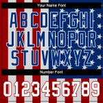 Custom 3D American Flag Performance T-Shirt - White Red - USA Patriot Tee Custom White White-Red 3D American Flag Performance - Image 4