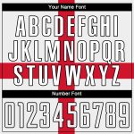 Great Britain Soccer Jersey Custom Sublimation Red Black White Uniform Custom White White Red-Black Sublimation Great Britain - Image 5
