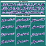Womens Custom Aqua Purple White Baseball Jersey V-Neck Cropped Style Custom Women's Aqua Purple-White V-Neck Cropped Baseball - Image 4