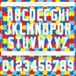 Custom Womens Autism Awareness Puzzle Pieces 3D V-Neck Cropped Baseball Jersey - White-Light Blue Custom Women's Autism Awareness - Image 5