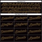 Custom Womens Black Old Gold V-Neck Cropped Baseball Jersey Outfit Custom Women's Black Black-Old Gold V-Neck Cropped Baseball - Image 4