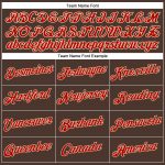 Custom Womens V-Neck Cropped Baseball Jersey in Brown Red-Cream Custom Women's Brown Red-Cream V-Neck Cropped Baseball Jersey - Image 4