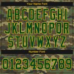 Womens Camo Green Gold Salute to Service V-Neck Cropped Baseball Jersey Custom Custom Women's Camo Green-Gold Salute To Service - Image 5