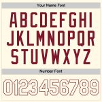 Custom Womens V-Neck Cropped Baseball Jersey in Cream and Crimson Custom Women's Cream Cream-Crimson V-Neck Cropped Baseball - Image 5