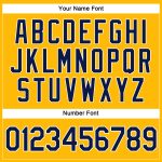 Custom Womens V-Neck Baseball Jersey Gold Navy White Cropped Design Custom Women's Gold Navy-White V-Neck Cropped Baseball - Image 5