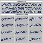 Custom Gray Navy-White V-Neck Cropped Baseball Jersey for Women Custom Women's Gray Navy-White V-Neck Cropped Baseball Jersey - Image 4