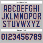 Custom Womens V-Neck Cropped Baseball Jersey in Gray and Orange Custom Women's Gray Royal-Orange V-Neck Cropped Baseball - Image 5