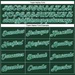 Custom Womens Green V-Neck Cropped Baseball Jersey in Kelly Green and White Custom Women's Green Kelly Green-White V-Neck - Image 4