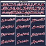 Custom Womens Navy Crimson-White V-Neck Cropped Jersey for Baseball Custom Women's Navy Crimson-White V-Neck Cropped Baseball - Image 4