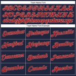 Custom Womens V-Neck Baseball Jersey - Navy Red-Gray Cropped Fit Custom Women's Navy Red-Gray V-Neck Cropped Baseball Jersey - Image 4