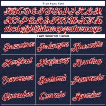 Custom V-Neck Baseball Jersey for Women - Navy Red-White Cropped Design Custom Women's Navy Red-White V-Neck Cropped Baseball - Image 4