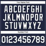 Custom Navy White V-Neck Baseball Jersey for Women - Cropped Style Custom Women's Navy White V-Neck Cropped Baseball Jersey - Image 5