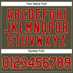 Custom Womens Olive Red Cream V-Neck Cropped Baseball Jersey - Salute To Service Custom Women's Olive Red-Cream Salute To - Image 5