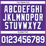 Custom Womens V-Neck Cropped Baseball Jersey in Purple and Light Blue Custom Women's Purple White-Light Blue V-Neck Cropped - Image 5