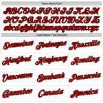 Custom Womens V-Neck Cropped Baseball Jersey Red Black White Style 4326 Custom Women's White Red-Black V-Neck Cropped Baseball - Image 4