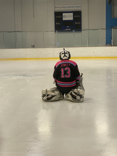 Custom Black Pink-Light Blue Hockey Jersey Personalized Team Apparel Custom Black Pink-Light Blue Hockey Jersey photo review