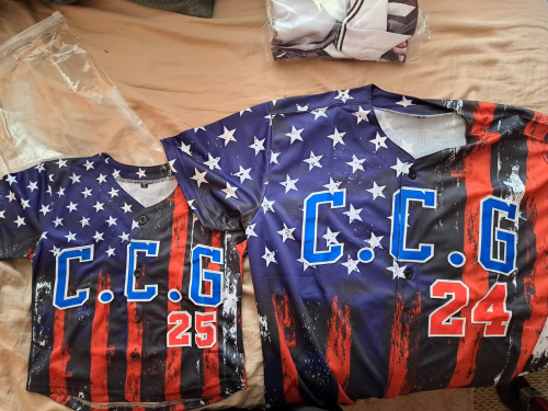 Custom 3D Distressed American Flag Baseball Jersey - Black Red Royal White Authentic Design Custom Black Red Royal-White photo review