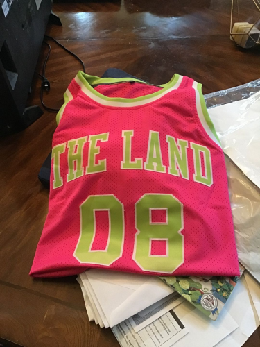 Custom Pink Neon Basketball Jersey - Authentic Green and White Throwback Style Custom Pink Neon Green-White Authentic Throwback photo review