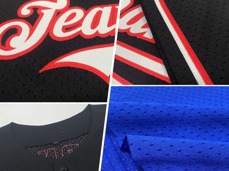 Personalized Royal Kelly Green-Yellow Mesh Authentic Throwback Baseball Jersey Team Custom Name and Number - Image 2